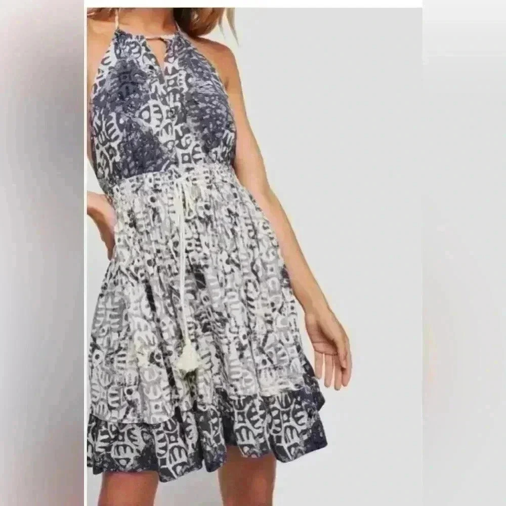 Free People Beach Dress boho halter Whimsey Fairycore